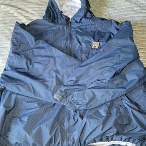 PORT AUTHORITY‎ Zip Up Hooded Blue Rain Coat Jacket Men's 6XL